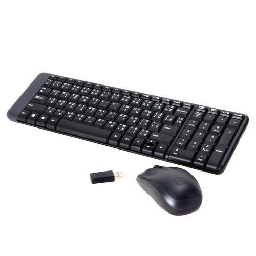 Teclado e Mouse Logitech Wireless MK220 USB