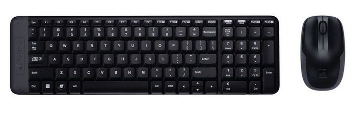 Teclado e Mouse Logitech Wireless MK220 USB
