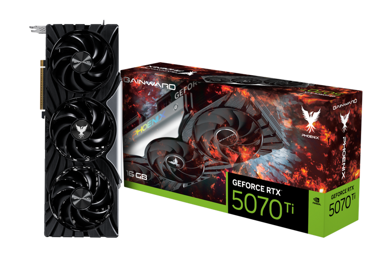 Placa de Video Gainward RTX 5070TI 16GB Phoenix GDDR7 NE7507T019T2-GB2031X