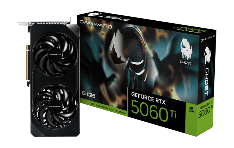 Placa de Video Gainward RTX 5060TI 8GB Ghost GDDR7 NE7506T019P1-GB2062B