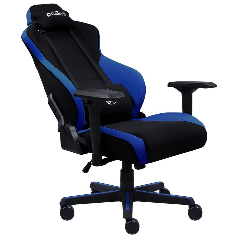 Cadeira Gamer PCYES Mad Racer V8 Turbo Azul, até 120KG - V8TBMADAZ