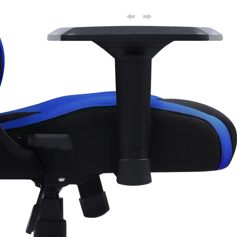 Cadeira Gamer PCYES Mad Racer V8 Turbo Azul, até 120KG - V8TBMADAZ