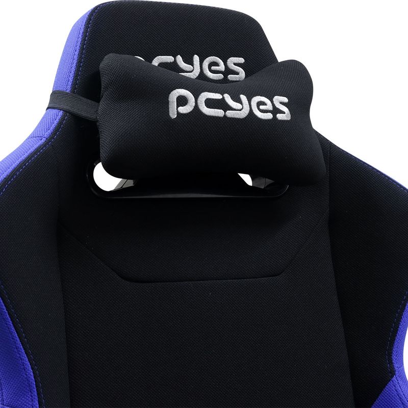Cadeira Gamer PCYES Mad Racer V8 Turbo Azul, até 120KG - V8TBMADAZ
