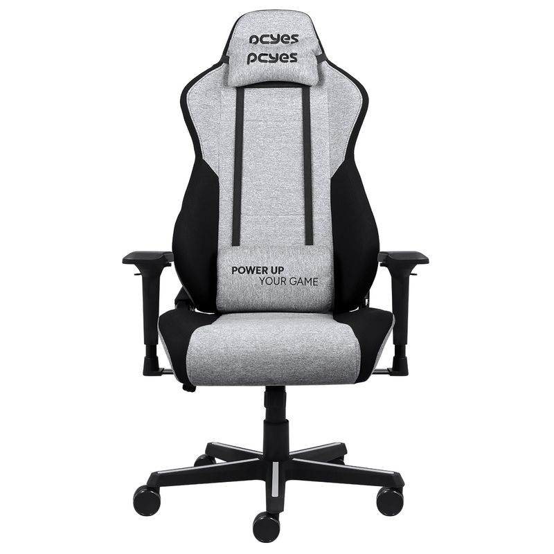 Cadeira Gamer PCYES Mad Racer V8 Turbo Cinza, até 120KG - V8TBMADCZ