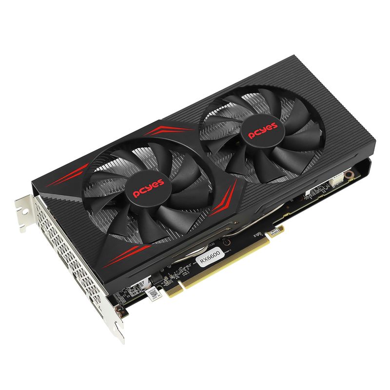 Placa de Video AMD Radeon PCYES RX 6600 8GB Graffiti Series - PJRX6600GR68GBGS