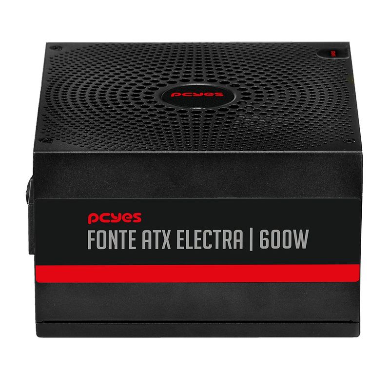 Fonte PCYES Electra 600W PFC Ativo - ELEC600W