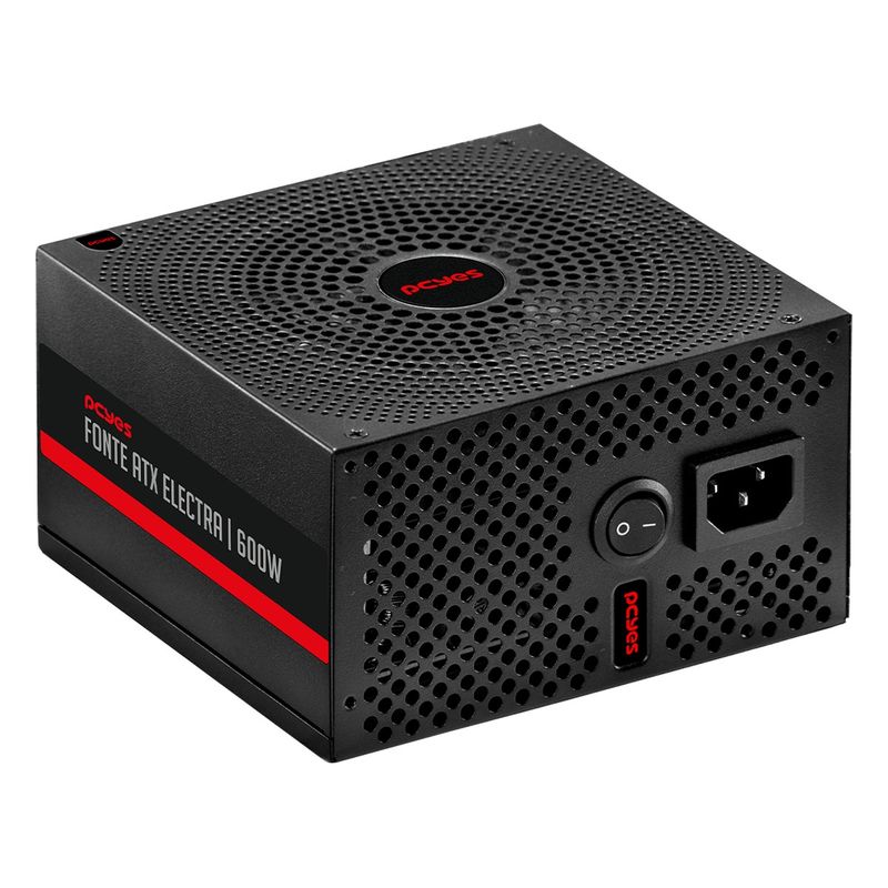 Fonte PCYES Electra 600W PFC Ativo - ELEC600W