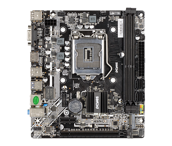 Placa Mãe PCYES B75 DDR4 NVMe HDMI/VGA LGA 1155