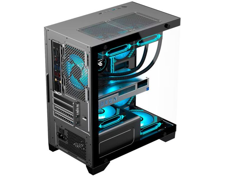 Gabinete K-MEX Aquario Poseidon II CG01F9 Preto