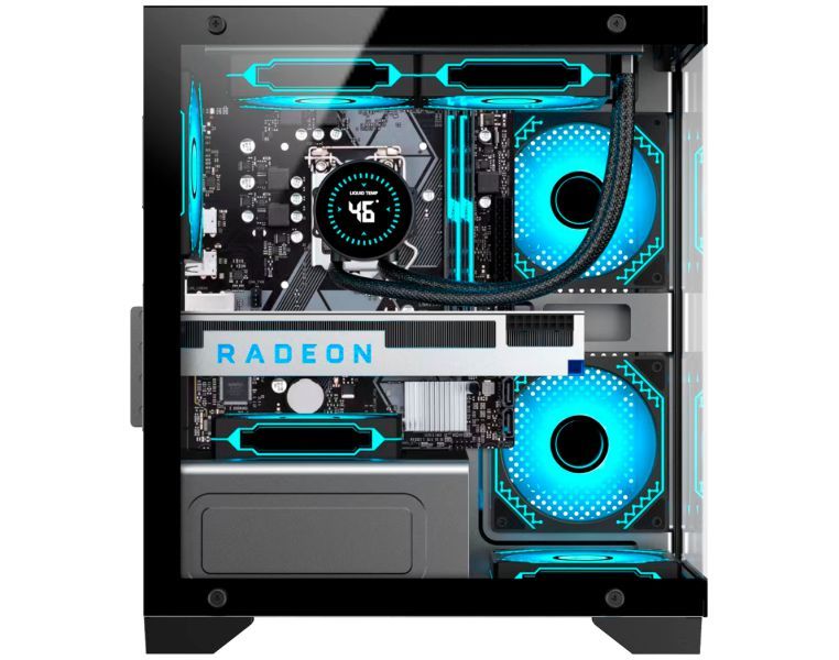 Gabinete K-MEX Aquario Poseidon II CG01F9 Preto