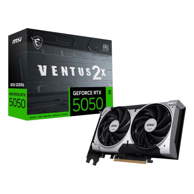 Placa de Video MSI RTX 5050 8GB GDDR6 VENTUS 2X OC 912-V538-010