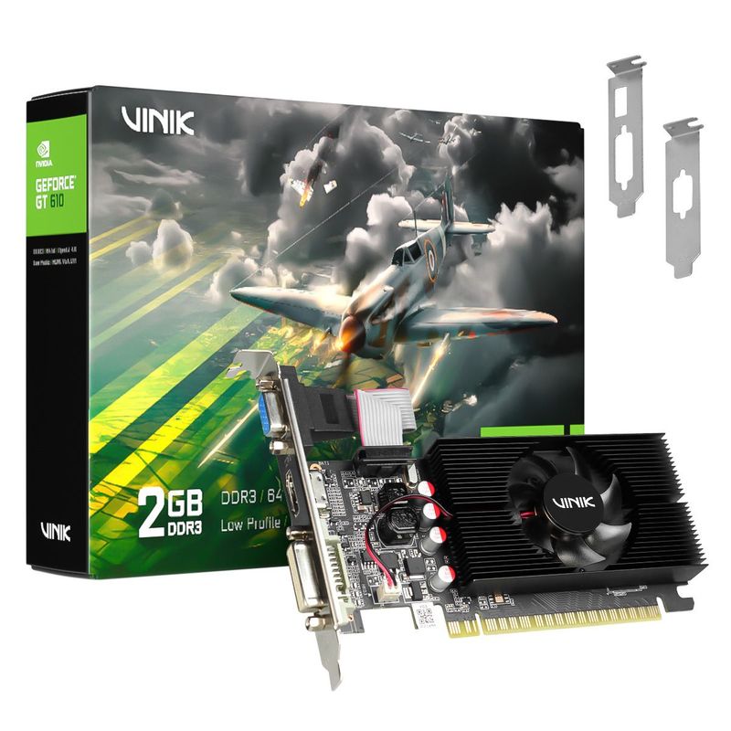 Placa de Video Geforce Vinik GT 610 2GB DDR3 - GPUVK6102GBLP