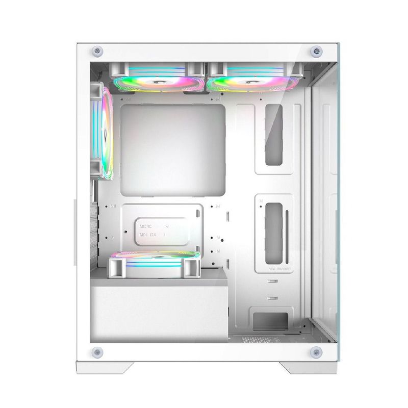 Gabinete Gamer Rise Mode Crystal Glass USB 3.0 RM-CA-CY-01-FW Branco