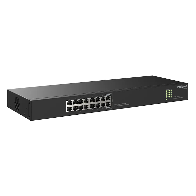 Switch Intelbras 16 Portas S1116G Gigabit 10/100/1000Mbps