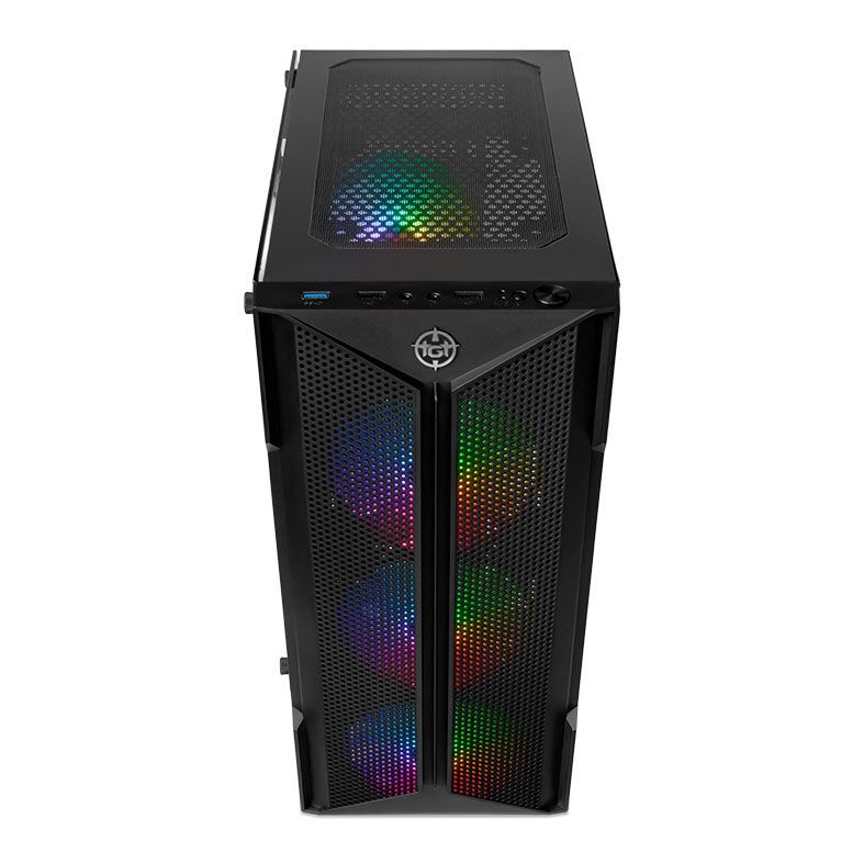 Gabinete Gamer TGT Skylancer V2, Lateral De Vidro, Com 4 Fans, Preto, TGT-SKLV2-BK-4F