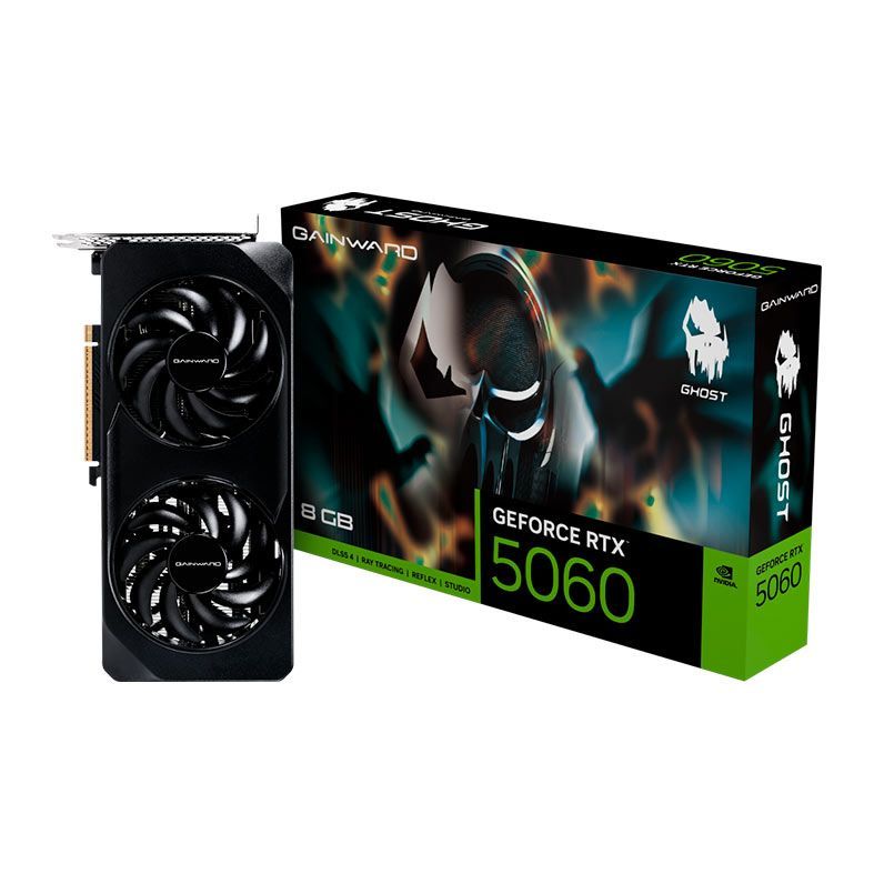 Placa de Video Gainward RTX 5060 8GB Ghost GDDR7 NE75060019P1-GB2063B