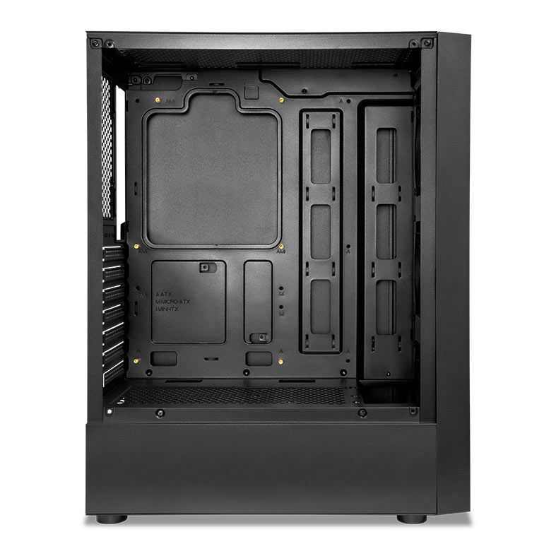 Gabinete Gamer Mancer Narok V2, Rainbow, Lateral de Vidro, Com 3 Fans, Preto, MCR-NRK-V2