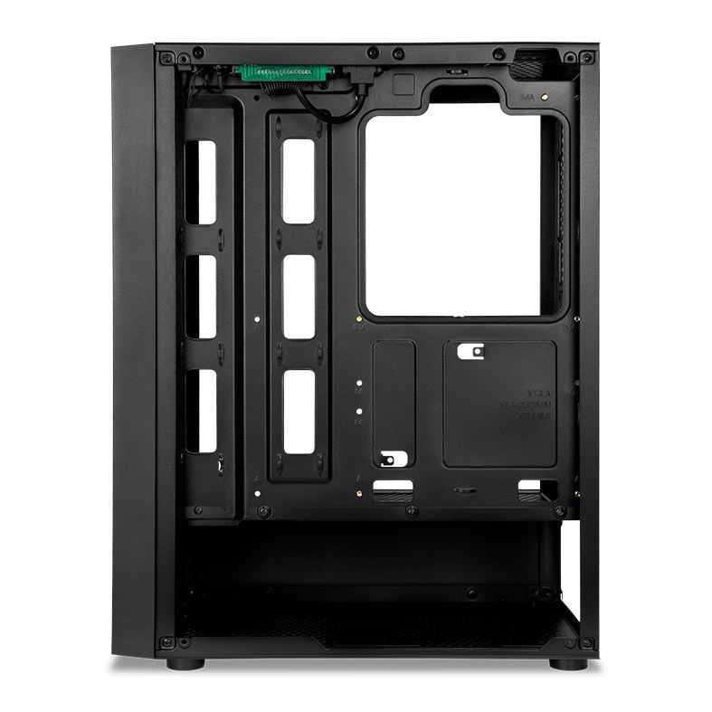 Gabinete Gamer Mancer Narok V2, Rainbow, Lateral de Vidro, Com 3 Fans, Preto, MCR-NRK-V2