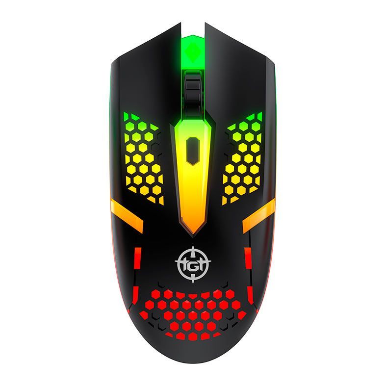 Combo Teclado, Mouse Pad e Mouse Gamer TGT Fal USB, Rainbow, TGT-FAL-RBW03