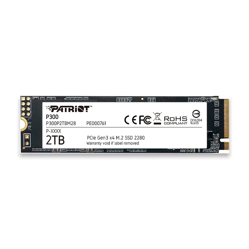 SSD M.2. Patriot P300 2TB 2280 NVME P300P2TBM28