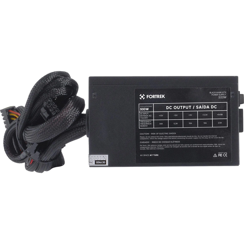 Fonte Fortrek Black Hawk 500W 80 Plus Bronze