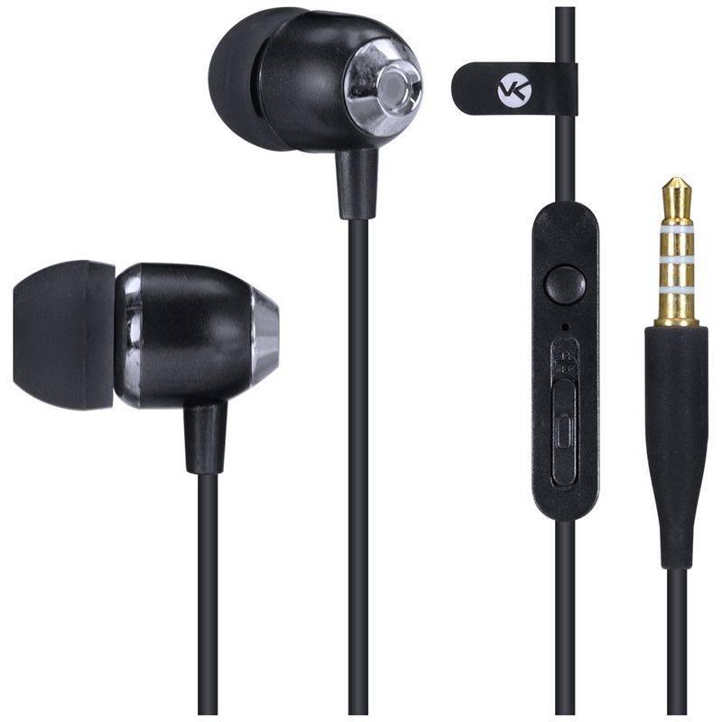 Fone de Ouvido Vinik Sound Casual c/ Microfone Preto