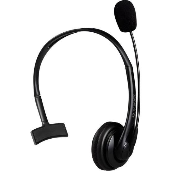 Headset Fortrek Office FK 731A USB Preto