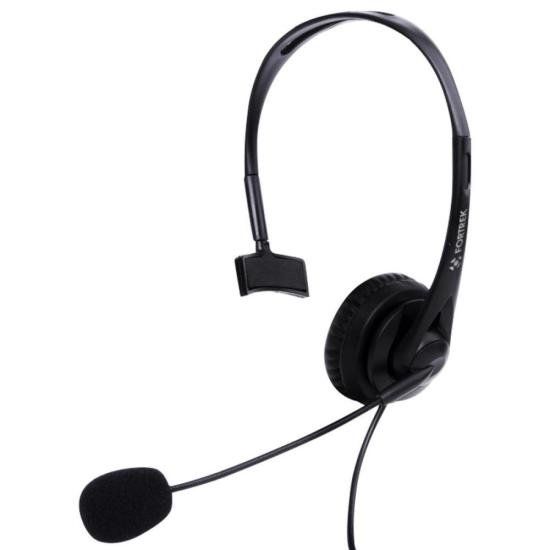 Headset Fortrek Office FK 731A USB Preto