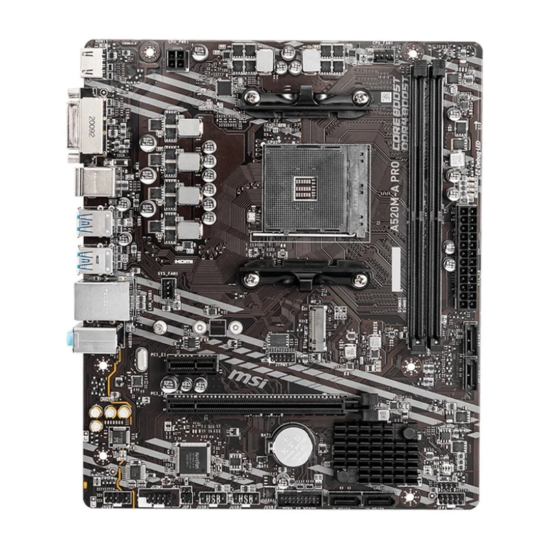 Placa Mãe MSI A520M-A PRO DDR4 M.2 AM4