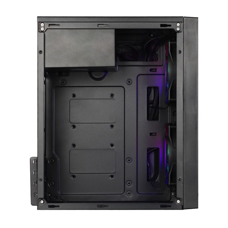 Gabinete Vinik Plate Lateral Acrílico C/ 2 Fans - GGPACBK