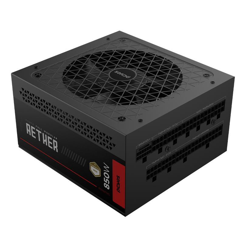 Fonte PCYES Aether 850W Full Modular 80 Plus Gold, PCI-e 5.0, 850WFMG