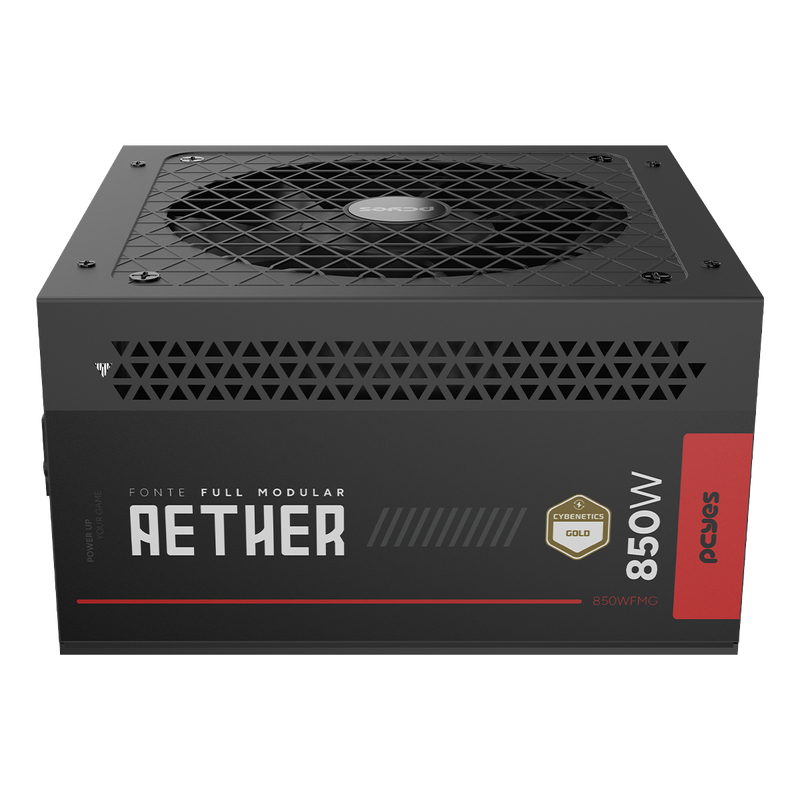 Fonte PCYES Aether 850W Full Modular 80 Plus Gold, PCI-e 5.0, 850WFMG