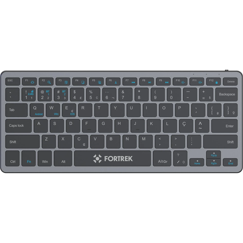 Teclado Fortrek Office KB11 Compact Bluetooth Preto
