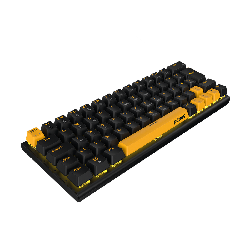 Teclado Gamer Mecânico PCYES Kuromori Voyager Edition 60%, Switch Red, KMVY60RD