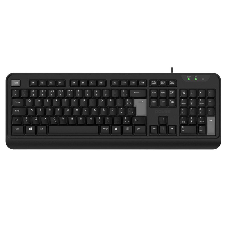 Teclado PCYES Comfort, Cabo 2 Metros, CMFBK