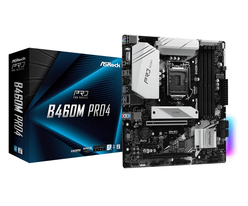 Placa Mãe Asrock B460M PRO4 DDR4 LGA 1200