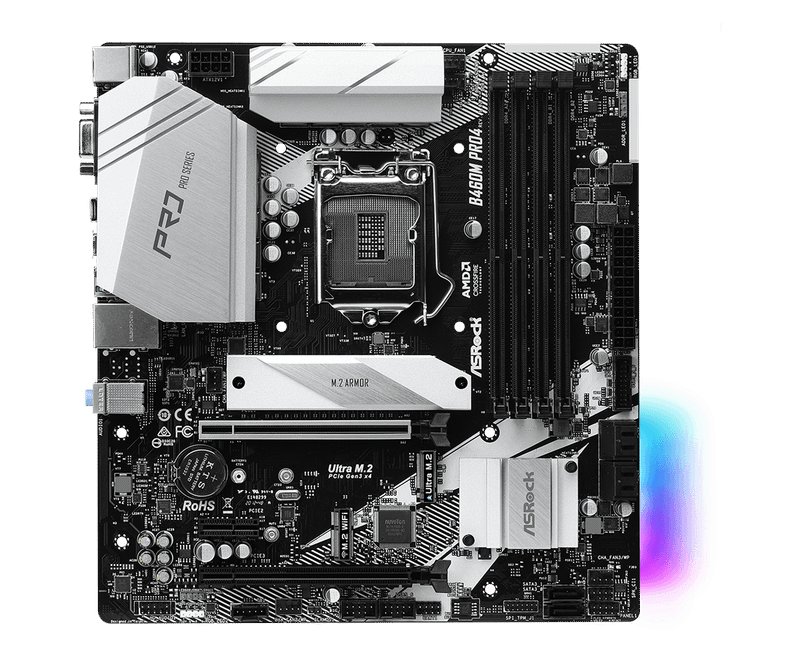 Placa Mãe Asrock B460M PRO4 DDR4 LGA 1200