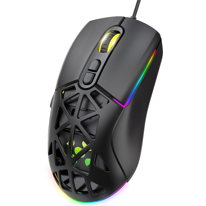 Mouse Gamer Fortrek Striker 12800DPI Preto
