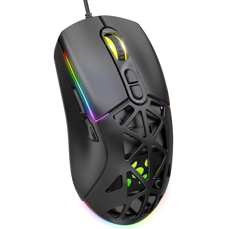 Mouse Gamer Fortrek Striker 12800DPI Preto