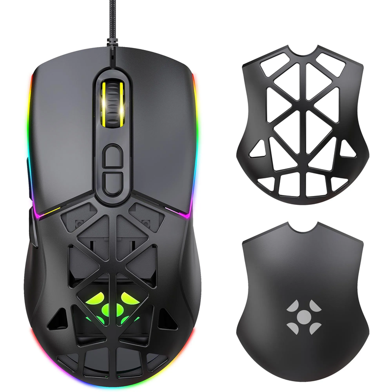 Mouse Gamer Fortrek Striker 12800DPI Preto