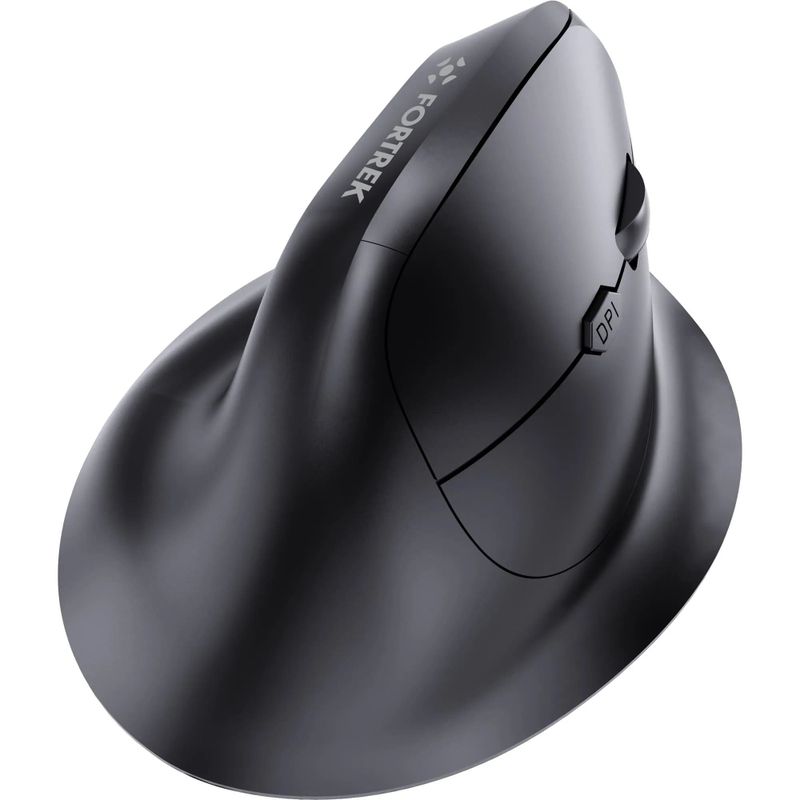 Mouse Fortrek Sem Fio Vertical MERG15 Ergonômico Preto