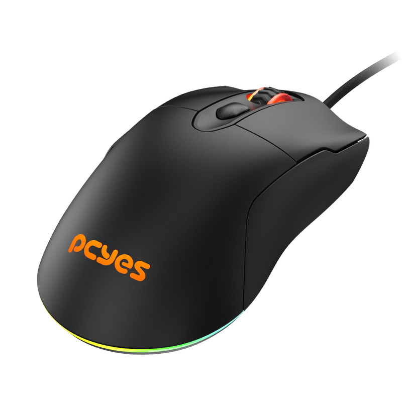 Mouse Gamer PCYES Malus Black Vulcan, 12400DPI, RGB, 6 Botões, PMGMBV