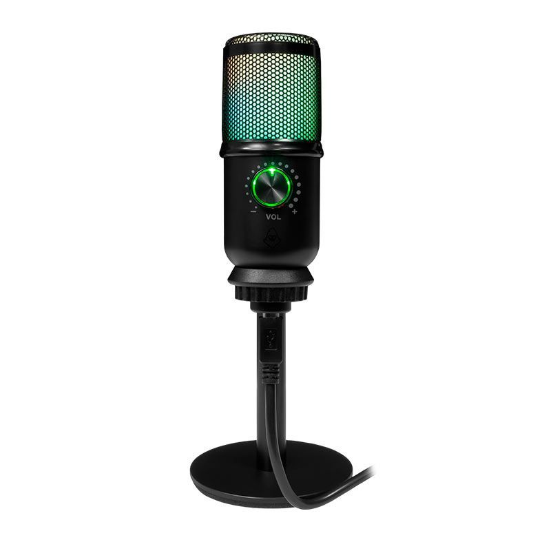 Microfone Mancer Horcrux V2, RGB, USB, Preto, MCR-HCRX-BL02