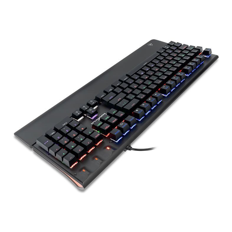 Teclado Mecanico Mancer Tharix, Rainbow, Switch Vermelho, Preto, MCR-THX-RBW01