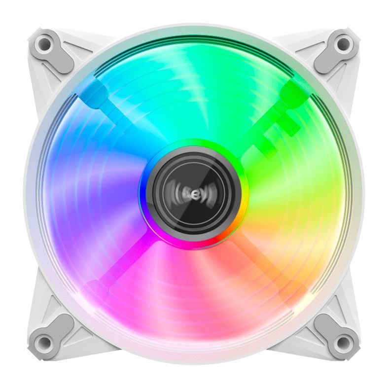 Cooler para Gabinete Alseye FB120, Rainbow, 120mm, Branco, FB120-WHITE