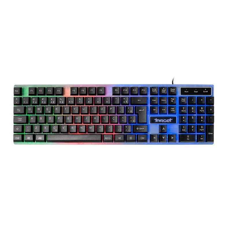 Teclado Gamer TGT M60 A1, Rainbow, Branco, TGT-M60A1-RBW01