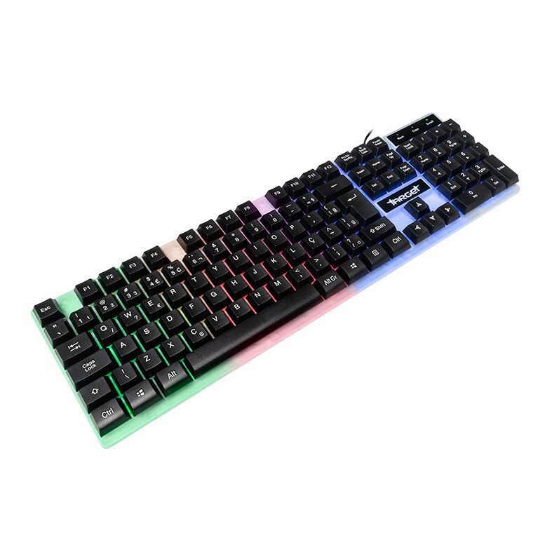 Teclado Gamer TGT M60 A1, Rainbow, Branco, TGT-M60A1-RBW01