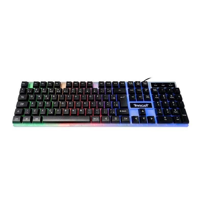 Teclado Gamer TGT M60 A1, Rainbow, Branco, TGT-M60A1-RBW01