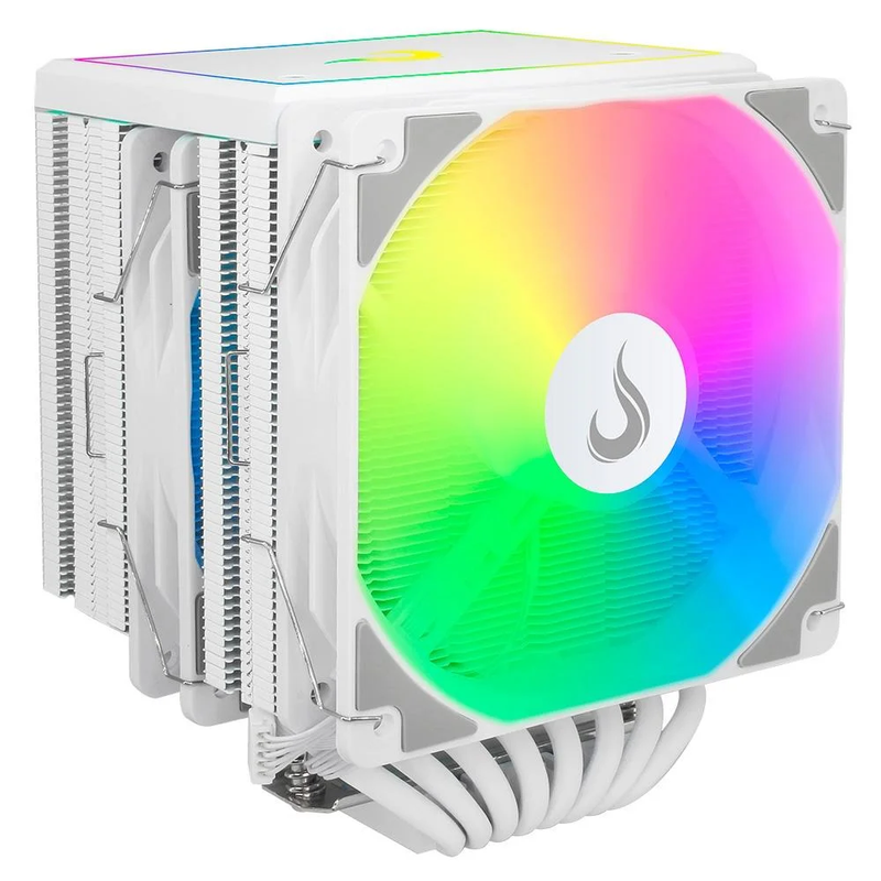 Cooler Processador Rise Mode Storm 8 White, ARGB, Branco - RM-ACST-ARGB-W