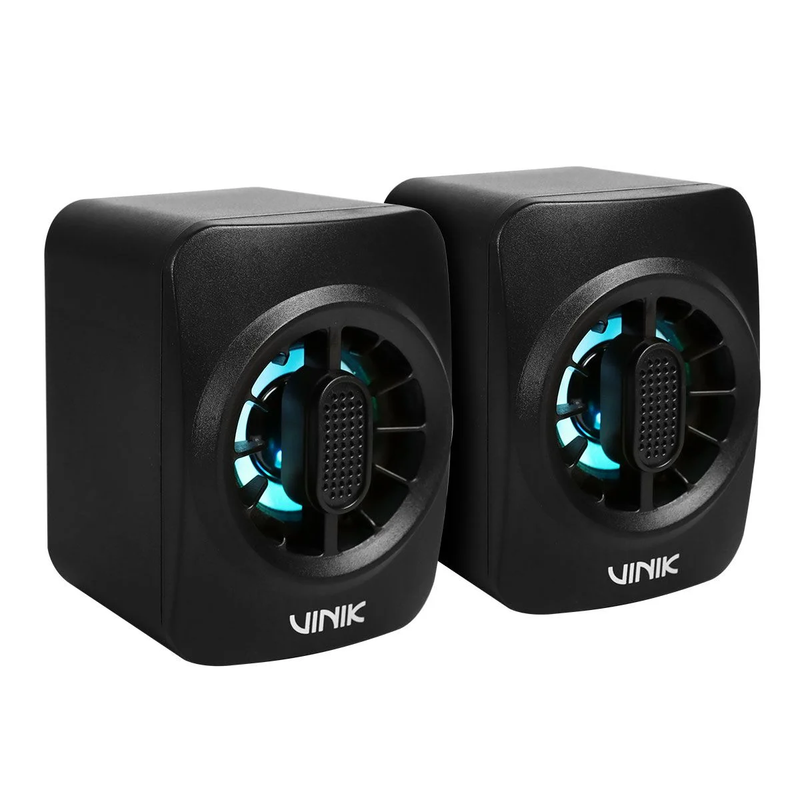 Caixa de Som Gamer Vinik Eclipse 6W 2.0 Led Rainbow - VSPKG6WEC